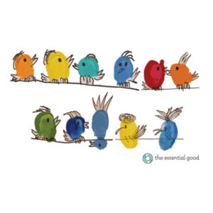 Birds on a Wire Tee Design