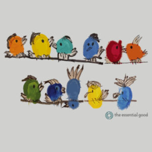 Birds on a Wire Zip-Up Hoodie Design