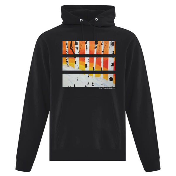 Unisex "Birch Trees" fleece hoodie Thumbnail