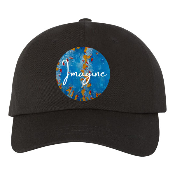 Imagine Art Collective - Blue - Unstructured Classic Dad's Cap 2 Thumbnail