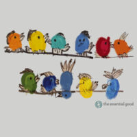 Birds on a Wire Zip-Up Hoodie Design