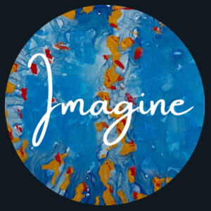 Imagine Art Collective - Blue and White - ATC EVERYDAY COTTON Ladies' TEE 3 Design